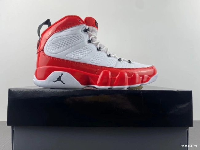 302370-160 Jordan White Red Gym Retro 9 1205